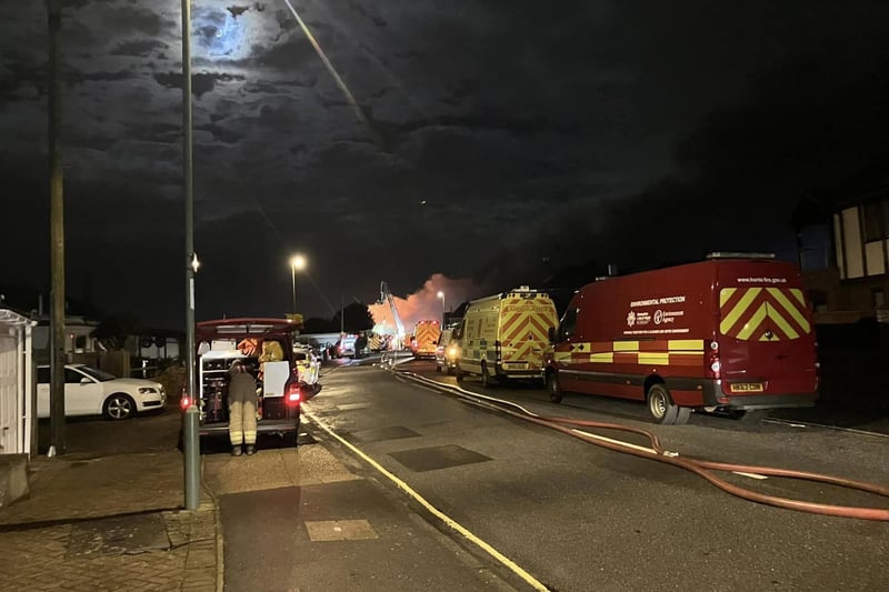 Crews from Fareham, Gosport, Cosham, Portchester, Southsea, Eastleigh, Hightown, Beaulieu, Romsey and Ringwood were called to tackle a significant fire in the roof space of the three-storey Osborne View hotel and restaurant in Fareham.