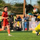Marley Ridge scores Portchester's opening goal. Picture by Nathan Lipsham