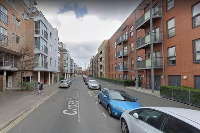 Firefighters were deployed to the Mermaid House underground car park in Cross Street, Portsea. Picture: Google Street View.
