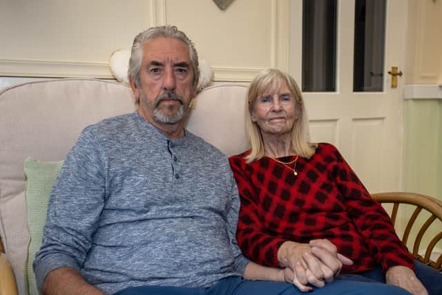 Len Wiles, with his wife Anne are disappointed and frustrated with the treatment of Len's Brother, Don Wiles, while he was admitted to Queen Alexandra Hospital in 2021, through to his passing on 19th March 2022. They feel as though Don was let down through a lack of inter department communication within QA and a failure to discharge him properly. Photos by Alex Shute