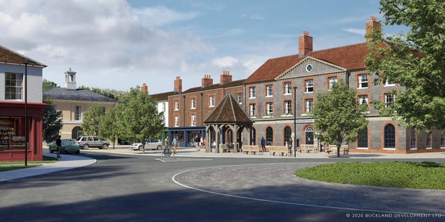 A CGI mock-up of life in the Welborne development.