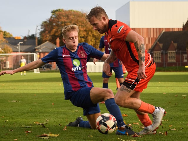 Portchester's Liam Robinson is tackled. Picture: Keith Woodland