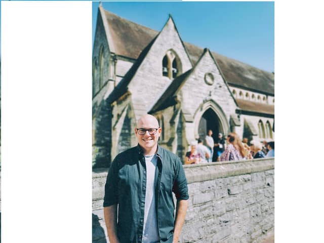 The Rev Ray Driscoll at Christ Church, Gosport