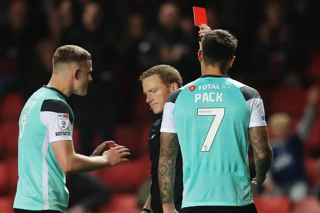 Marlon Pack has issued an apology following his dismissal against Charlton on Monday.