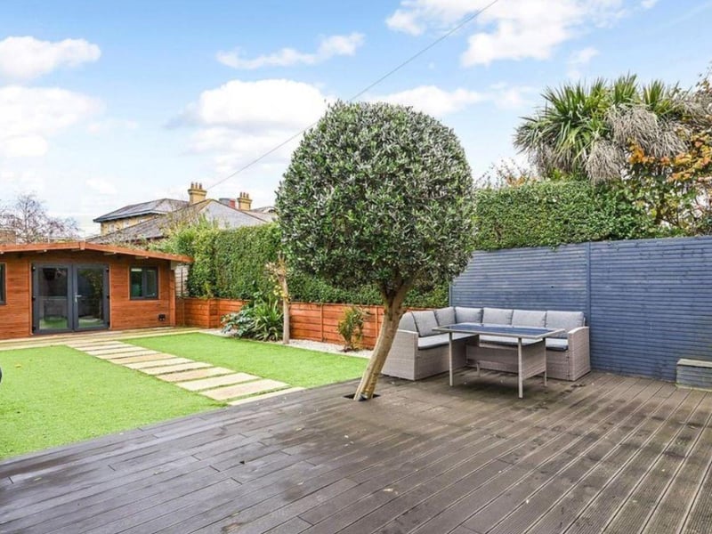 This property comes with three bedrooms, two bathrooms and two reception rooms.
