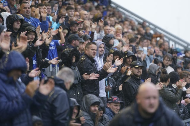 17,174 Pompey fans braved the unseasonal conditions for the Blues' opening game of the new season on Saturday