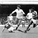 Mark Hateley in action for Pompey against Brighton in the 1983-84 season.