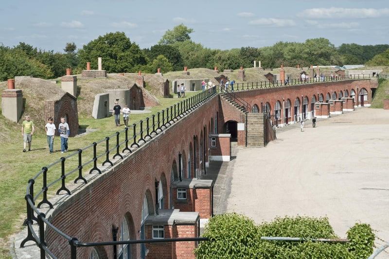 Fort Brockhurst in Gosport is one of a number of forts built in the 1850s and 1860s to protect Portsmouth and its vital harbour against a French invasion. Largely unaltered, the parade ground, gun ramps, moated keep, washrooms and armoury can all be viewed. It is one of the popular locations involved in Gosport Heritage Open Days.