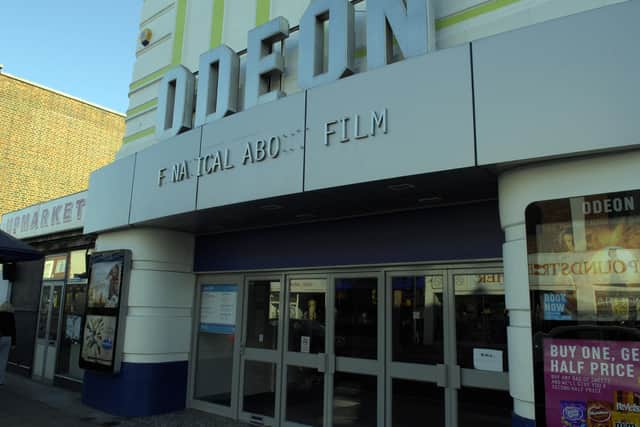 Emergency services rushed to the former Odeon cinema in London Road last night.