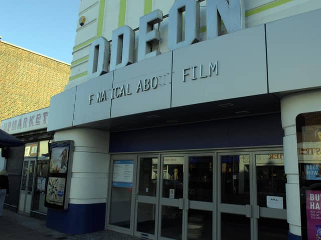 Emergency services rushed to the former Odeon cinema in London Road last night.