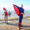 Paula Reid, from Gosport, at the GAFIRS New Year's Day swim in 2019.

Picture: Sarah Standing (010119-4)