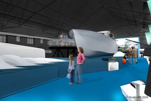 An artist's impression of what the Coastal Forces Museum will look like. Picture: Studio MB