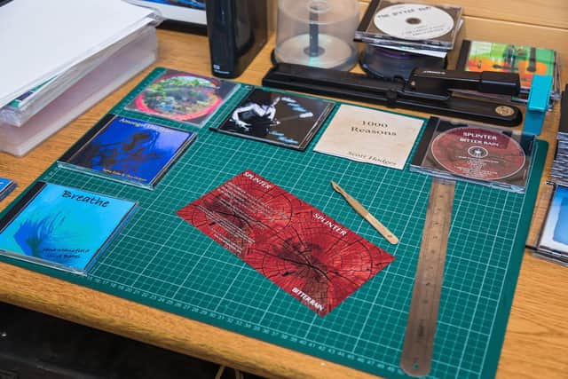 Hand crafted CD masters at Therapy Room recording studio. Picture: Mike Cooter (190721)