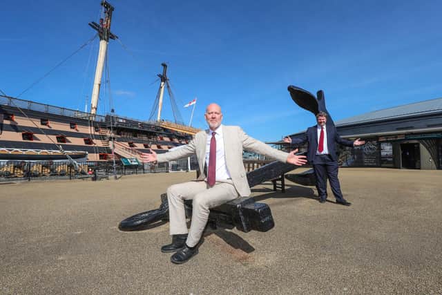 Matthew Sheldon, director of museum operations and Dominic Jones, CEO of the Mary Rose Trust, pictured at Portsmouth Historic Dockyard.

Picture: Stuart Martin (220421-7042)
