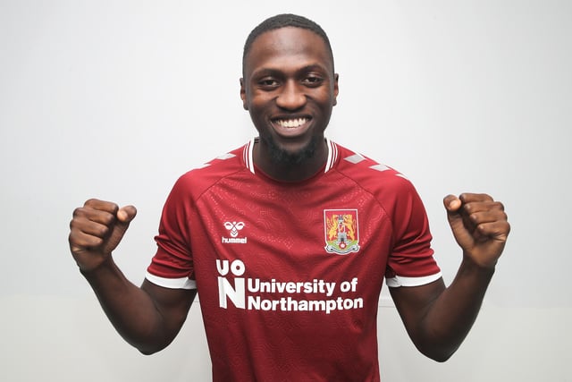 22-year-old striker Idris Kanu becomes Pompey's maiden signing of the summer window from Peterborough, following his loan at Northampton, The forward is given the nod to start the opening day and is looking to form a formidable partnership with Waghorn.   Picture: Pete Norton/Getty Images