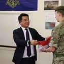 Alan Mak MP with local Armed Forces personnel