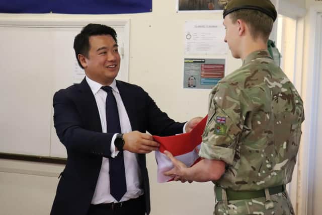 Alan Mak MP with local Armed Forces personnel
