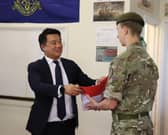 Alan Mak MP with local Armed Forces personnel