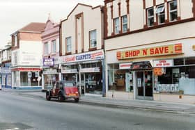 Cresta Gas, Classic Carpets and Shop and Save, Albert Road Portsmouth around 1992. Picture: The News C1528-3