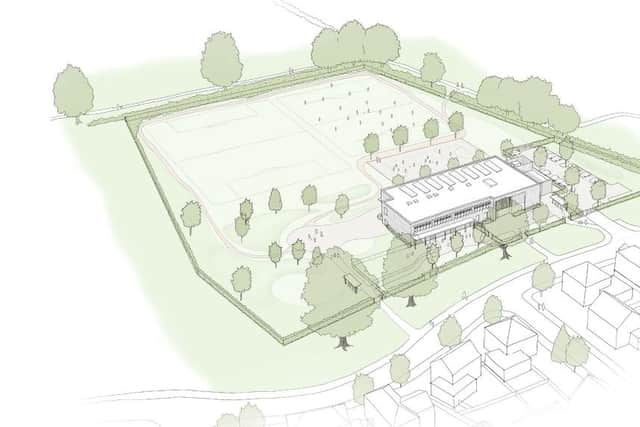 Berewood South Primary School proposed school building. Hampshire County Council planning application