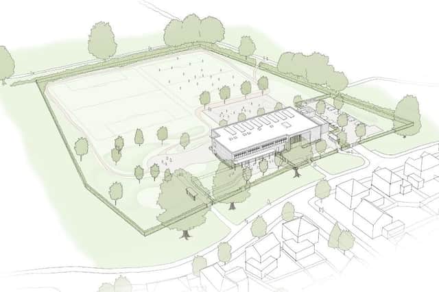 Berewood South Primary School proposed school building. Hampshire County Council planning application