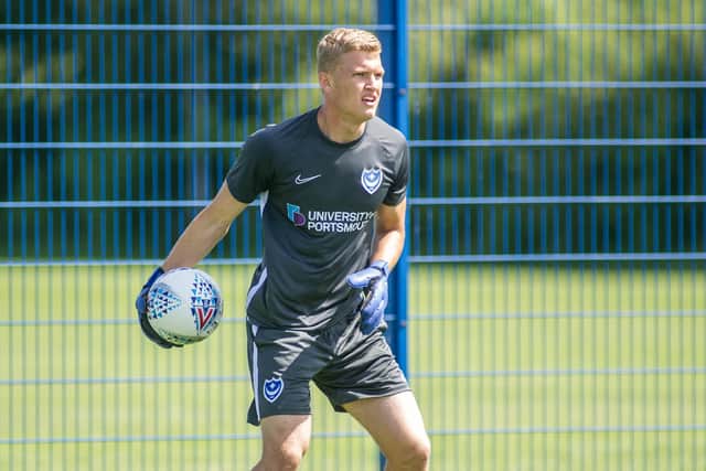 Petar Durin spent 19 months at Fratton Park before leaving in February 2020. Picture: Habibur Rahman