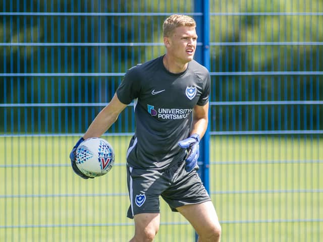Petar Durin spent 19 months at Fratton Park before leaving in February 2020. Picture: Habibur Rahman