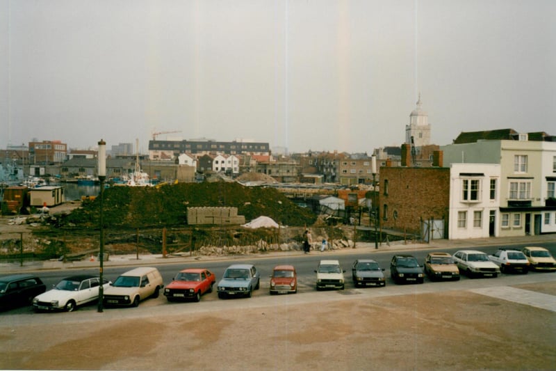 This photo is off Old Portsmouth in the 1980s. It has changed a lot in 40 years! Photo by Steve Spurgin