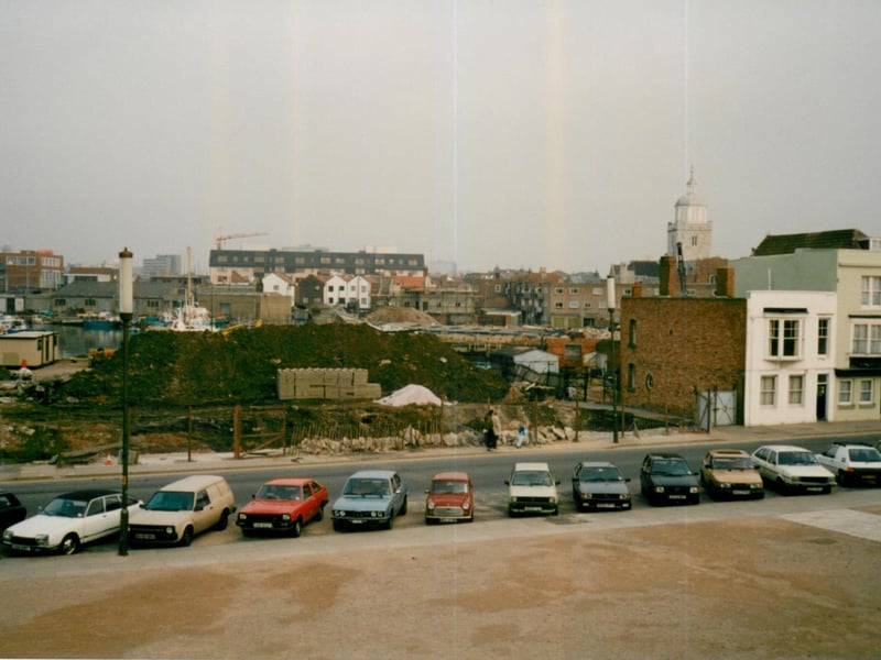 This photo is off Old Portsmouth in the 1980s. It has changed a lot in 40 years! Photo by Steve Spurgin