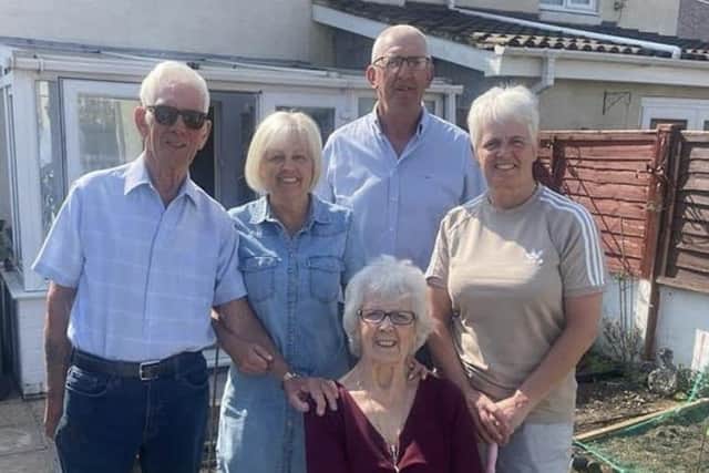 Maureen with her husband Arthur and three children David, Teresa and Gaynor. Picture: Contributed