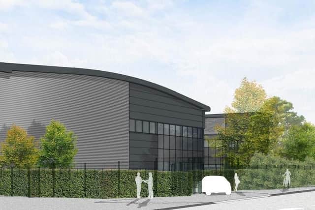A CGI of the proposed entrance from Norway Road to the redeveloped Conder Allslade site at Hilsea Industrial Estate. Credit: Wrenbridge