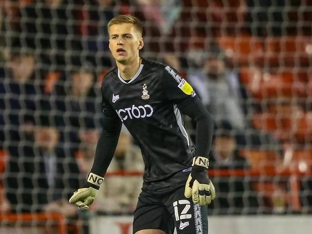 With no concrete links to goalkeepers at present, Alex Bass could be Pompey's first-choice at the beginning of next season. The shot-stopper has been impressing on loan at Bradford since his January loan move.   Picture: Thomas Gadd