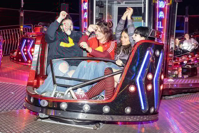 HMS Sultan held its annual bonfire and fireworks night on Thursday evening, as thousands of locals enjoyed all the fun of the fair. Pictured - Locals enjoying the fun fair! Photos by Alex Shute