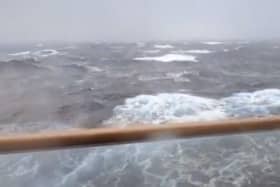 Cabin view on board Spirit of Discovery. Pic: Iris/Twitter