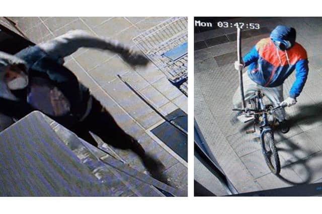 Police want to speak to these two men in connection with three burglaries in Portchester.