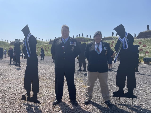 Veterans remembered those who lost their lives in the Falklands