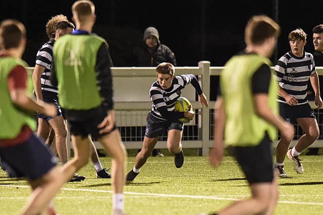 Havant RFC Academy players (stripes) are currently doing a Six Nations running challenge for mental health charity Mind.