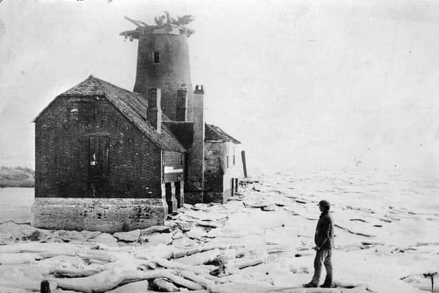 The redundant mill at the bottom of High Street, Langstone, 1895.