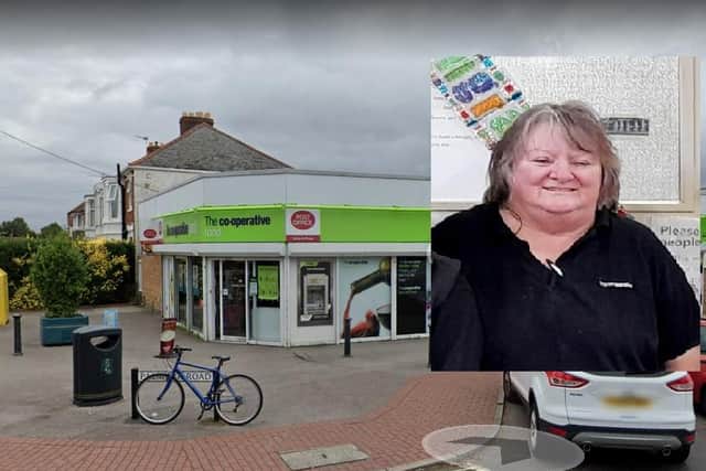 Anne Mitchell, pictured inset, was a baker at The Co-operative Food in Palmyra Road, Elson, pictured. She has retired aged 66 after she first started within the business at 33 years old