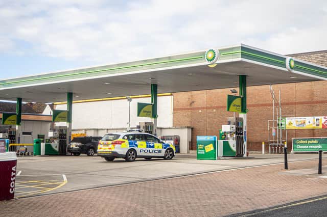 GV of BP petrol station, Cosham, Portsmouth on November 10, 2020. Picture: Habibur Rahman