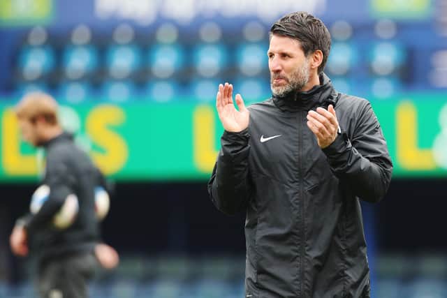 Danny Cowley takes his Pompey side to Shrewsbury tomorrow.