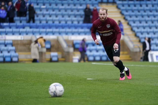 Connor Ogilvie was Pompey's man of the match in their 1-0 triumph at Gillingham. Picture: Jason Brown/ProSportsImages