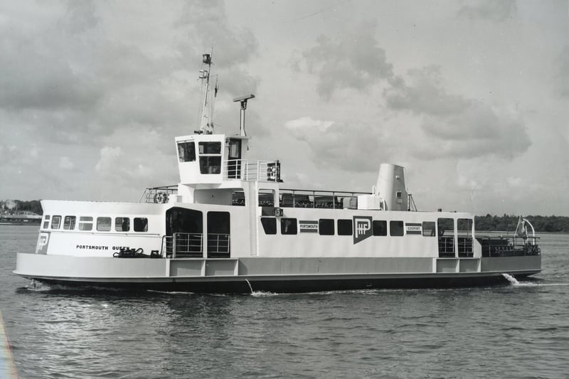 The Gosport Ferry, Portsmouth Queen, in 1991. The News PP5054