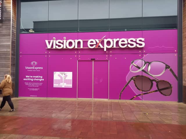 Vision Express at Whiteley Shopping Centre is closed for rennovation.