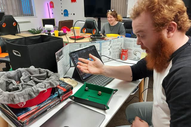 Dungeon master Alastair Russell takes his charges through a session at Retro Gameplay in Cosham