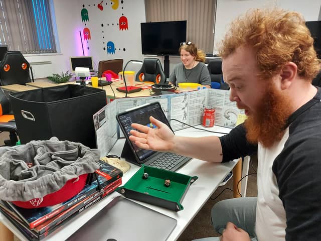 Dungeon master Alastair Russell takes his charges through a session at Retro Gameplay in Cosham