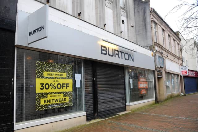 Burton in Gosport High Street
Picture: Sarah Standing (080221-2526)