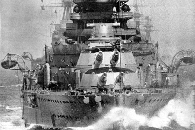 HMS Royal Oak on manoeuvres in 1928