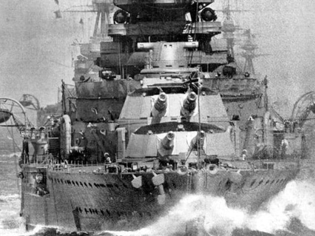 HMS Royal Oak on manoeuvres in 1928