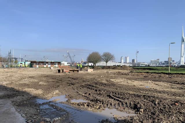 Works begin at the former Gosport bus station. Image: LDRS